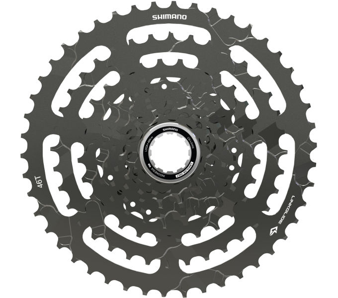 SHIMANO CASSETTE SPROCKET, CS-LG400-9, CUES, 9-SPEED, 11-13-15-17-20-23-28-36-46