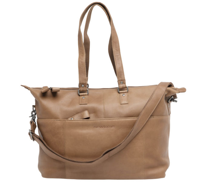 KÉZITÁSKA NEWLOOXS VERLA LEATHER KONYAK 21L 34X18X44CM