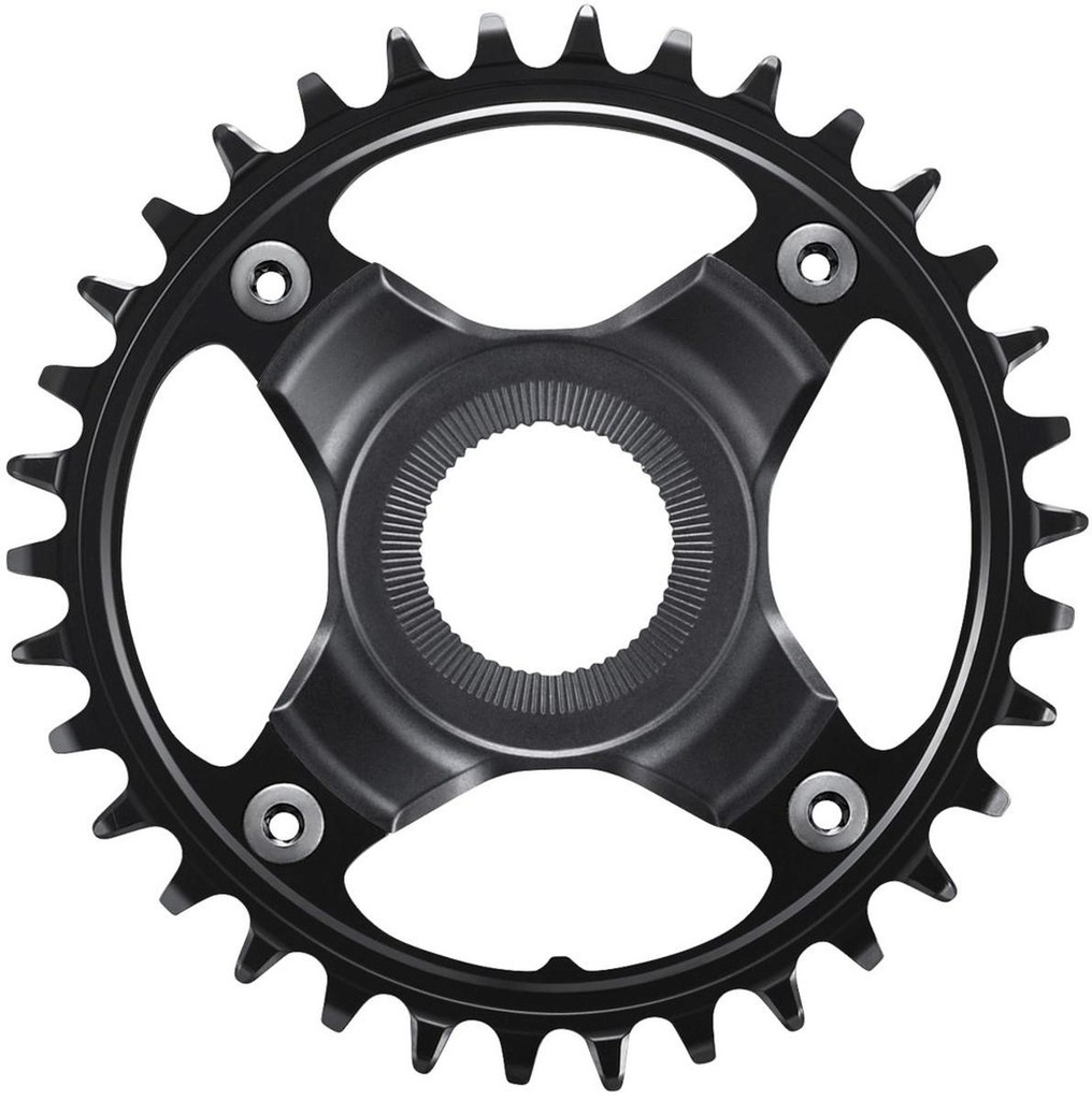 SHIMANO CHAINRING, SM-CRE80-12-B, 36T W/O CG, FOR CHAIN LINE 53MM, BLACK,