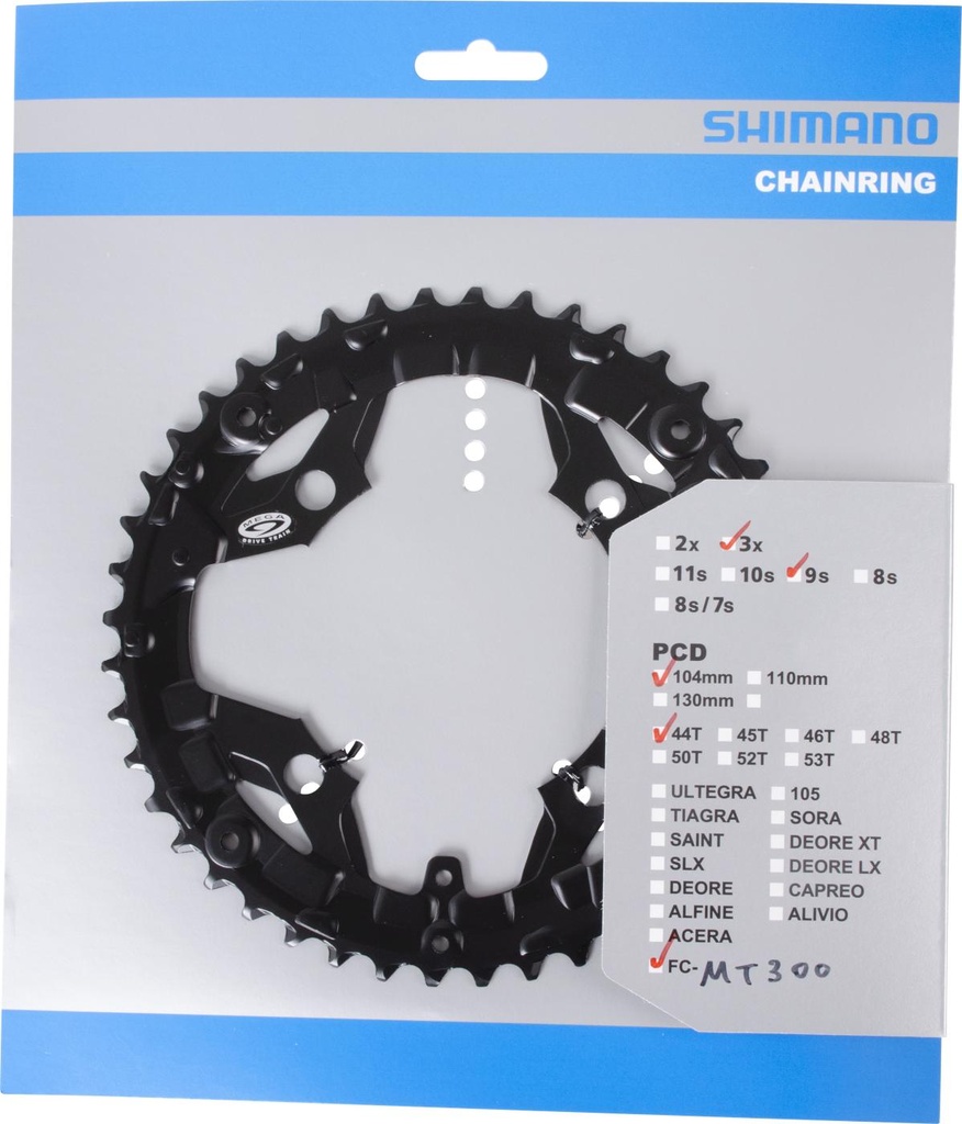 SHIMANO FC-MT300-3 CHAINRING 44T FOR 44-32-22T CHAIN GUARD