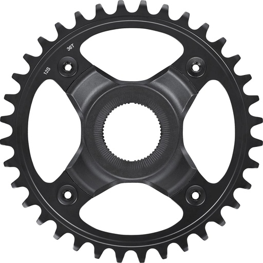 [#PL-ESMCRE7012BA6XL] SHIMANO CHAINRING, SM-CRE70-12-B, 36T W/O CG, FOFOR CHAIN LINE 53MM, BLACK