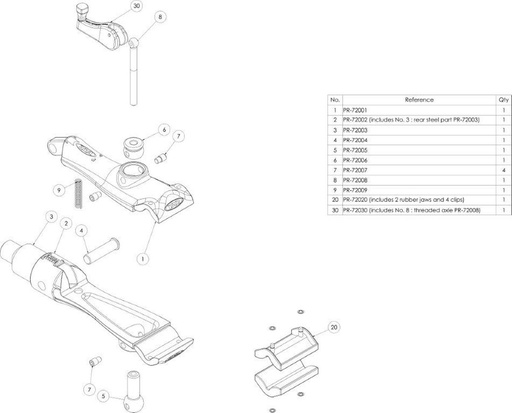 [#PL-FA003542047] VAR KUGELBOLZEN SPANNHEBEL PR-72000 PR-72005