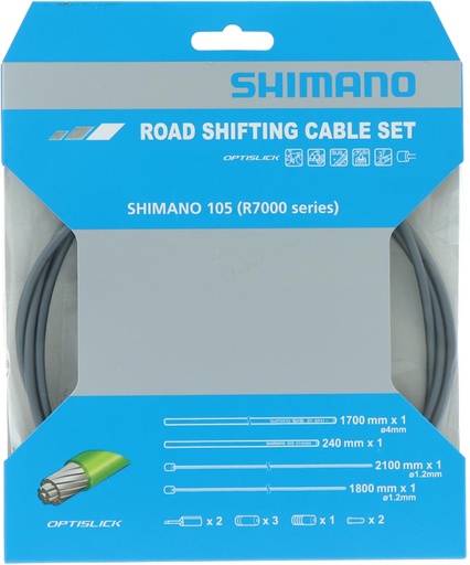 [#PL-Y8ZG98120] SHIMANO OPTISLICK SHIFT CABLE SET FOR R7000 (OT-RS900 IS INCLUDED) GRAY