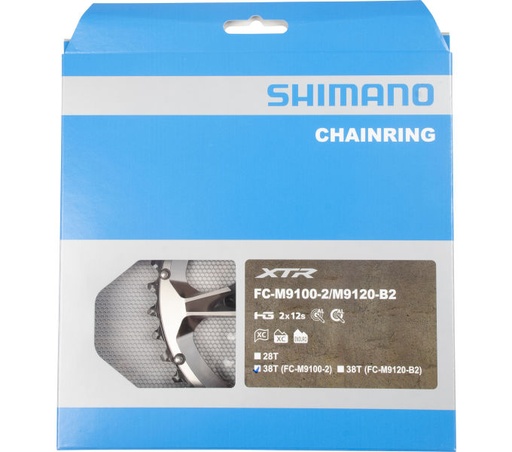 [#PL-Y1X298010] SHIMANO FC-M9100-2 CHAINRING 38T-BH FOR 38-28T