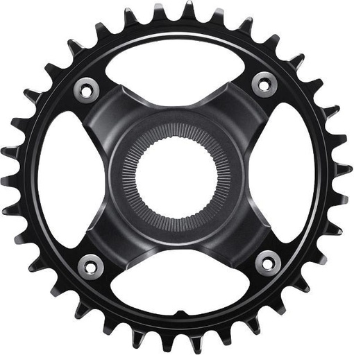 [#PL-ISMCRE8012BA4X] SHIMANO CHAINRING, SM-CRE80-12-B, 34T W/O CG, FOR CHAIN LINE 53MM, IND.PAC