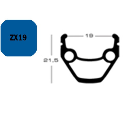 [#PL-FA003452033] FELNI 29"/622 36L EXAL ZX19 6,5MM SZELEP SZIMPLA SZEGECS EZÜST 610g{4/4}