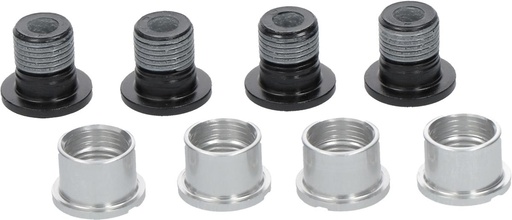 [#PL-Y1WC98050] SHIMANO FC-M6000 GEAR FIXING BOLT M8X8.5/1 UNIT =4PCS. & NUT 1 UNIT=4PCS