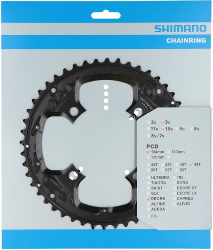 [#PL-Y1WE98010] SHIMANO FC-T6010 CHAINRING 48T FOR CHAIN GUARD BLACK