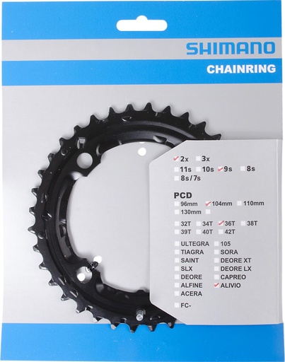 [#PL-Y1WR98010] SHIMANO FC-M4050-B2 CHAINRING 36T