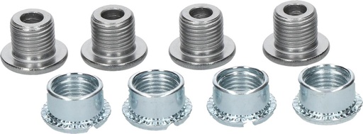 [#PL-Y1WR98020] SHIMANO FC-M4050 OUTER GEAR FIXING BOLT/NUT M8X7/1UNIT=4PCS &NUT 1UNIT=4PC