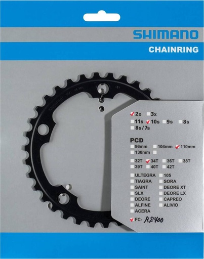 [#PL-Y1VM34000] SHIMANO FC-RS400 CHAINRING 34T