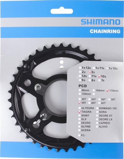 [#PL-Y1RD98050] SHIMANO FC-4703 CHAINRING 39T-MM W/NUT & HOLDER