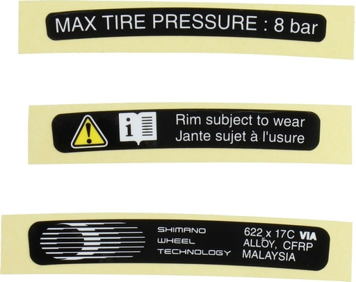 [#PL-Y49H98020] SHIMANO WH-RS81 RIM STICKER UNIT