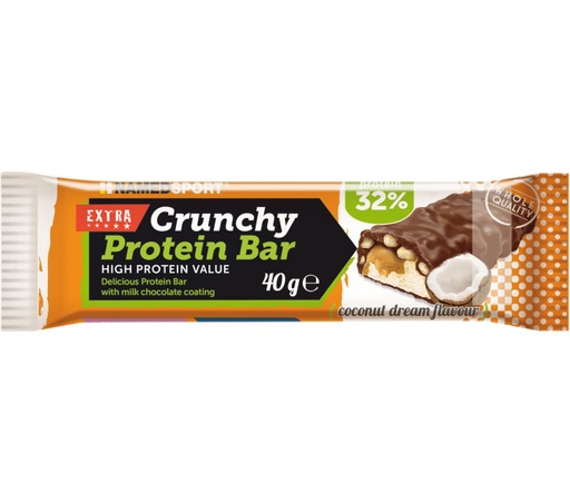 [#PL-FA003724006] NAMEDSPORT CRUNCHY PROTEINBAR kókusz-álom 24x40g szelet {2/4}