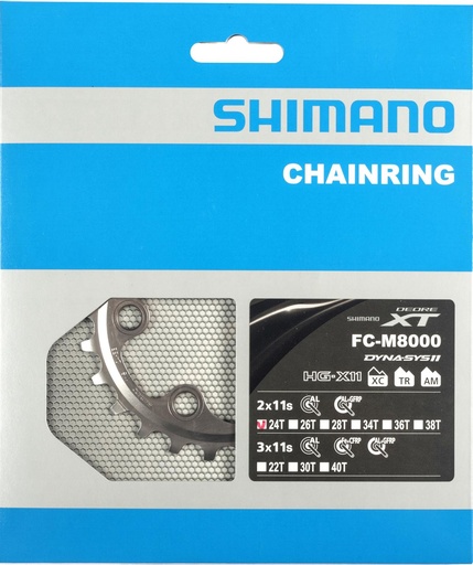 [#PL-Y1RL24000] SHIMANO FC-M8000 Chainring 24T-BB for 34-24T