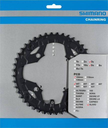 [#PL-Y1PM98110] SHIMANO FC-T4060 CHAINRING 44T FOR 44-32-22T BLACK