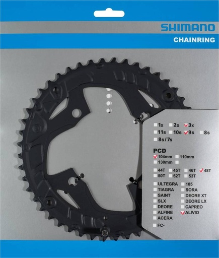 [#PL-Y1PM98150] SHIMANO FC-T4060 CHAINRING 48T FOR 48-36-26T BLACK