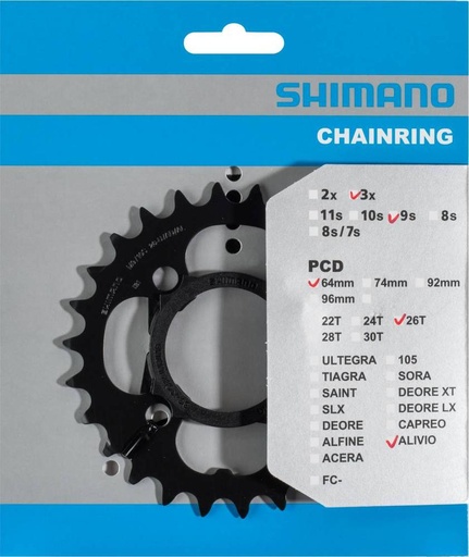 [#PL-Y1PN98030] SHIMANO FC-T4010 CHAINRING 26T & CHAIN PROTECTOR