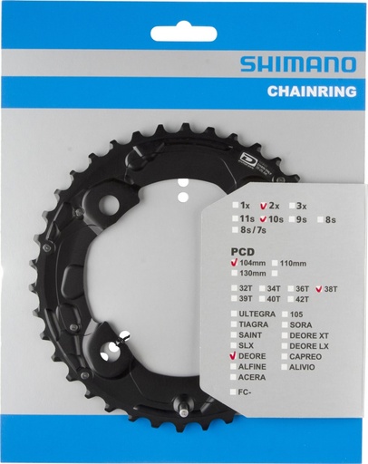 [#PL-Y1P098020] SHIMANO FC-M615 CHAINRING 38T-AK