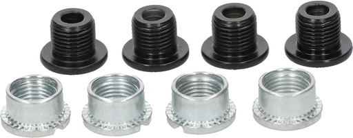 [#PL-Y1PD98030] SHIMANO FC-M625 OUTER GEAR FIXING BOLT (TORX**/M8 x 7) & NUT 4SETS