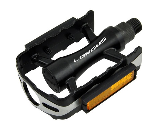 [#PL-400610] PEDÁL LONGUS MTB GLARE AL, FEKETE/EZÜST {5/4}