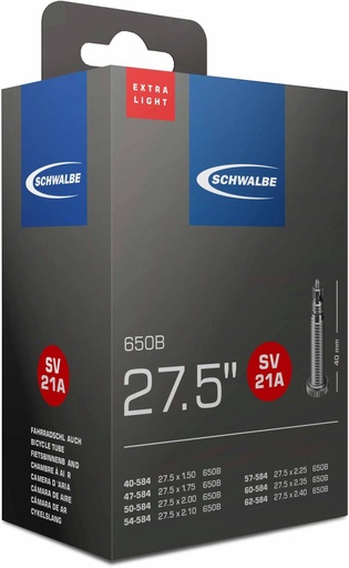 [#PL-10400163] BELSŐ SCHWALBE 27,5 SV21A 27,5x1,50-2,40 EXTRA LIGHT 40MM 135g {25/7}