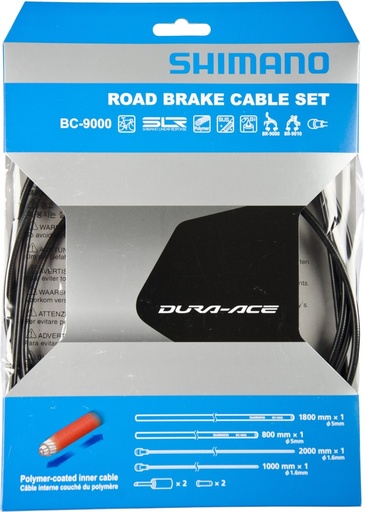 [#PL-Y8YZ98040] SHIMANO ROAD BRAKE CABLE SET POLYMER COATED H.GRAY BC-9000