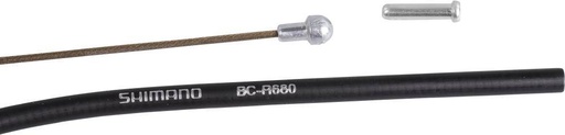 [#PL-KBCR680FLA] SHIMANO BRAKE CABLE, BC-R680, FRONT, 800X1000MM BLACK, BULK