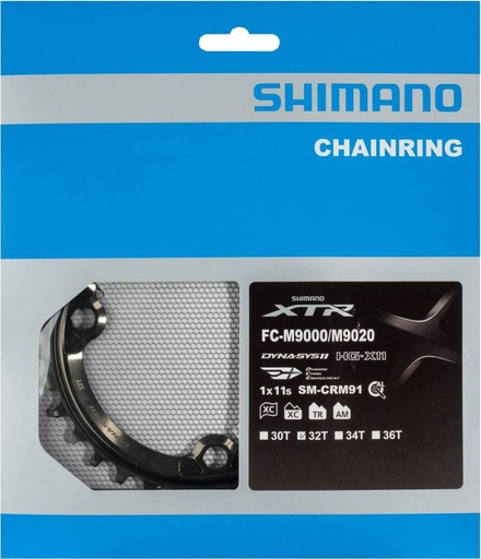 [#PL-ISMCRM91A2] SHIMANO CHAINRING FOR FRONT CHAINWHEEL,SM-CRM91,32T, FOR FC-M9000-1, FC-M9