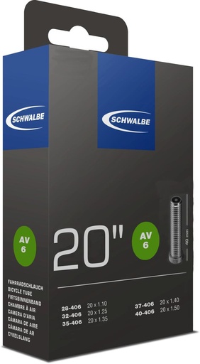 [#PL-10413310] BELSŐ SCHWALBE 20 AV6 20x1,10-1,50 40MM 95g {25/7}