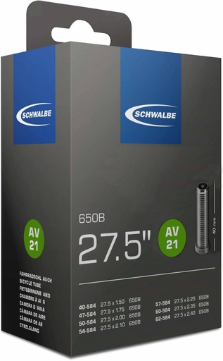 [#PL-10400050] BELSŐ SCHWALBE 27,5 AV21 27,5x1,50-2,40 40MM 205g {25/7}