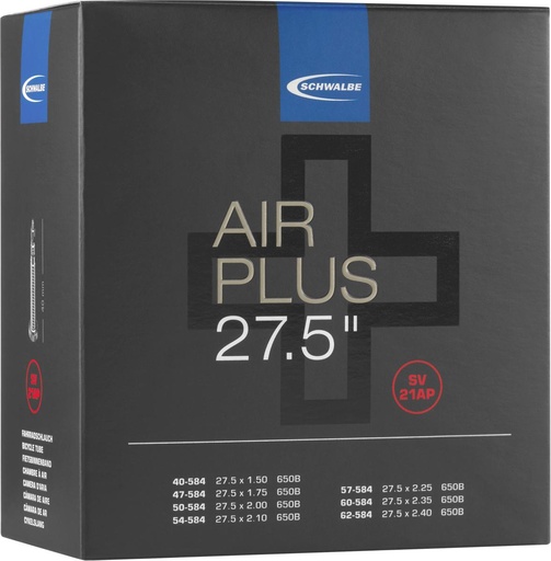 [#PL-10461403] BELSŐ SCHWALBE 27,5 SV21 AP 27,5x1,50-2,40 AIR PLUS 40MM 350 g {10/7}