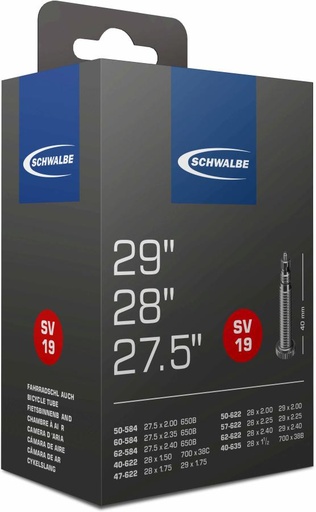 [#PL-10430343] BELSŐ SCHWALBE 29/27,5 SV19 29/27,5x1,50-2,40 40MM 220g {25/7}