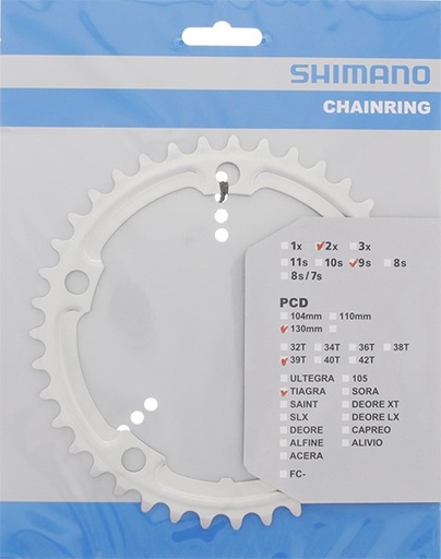 [#PL-Y1H639000] LÁNCKERÉK 39F FC4500 EZÜST ( NINCS LÁNCVÉDŐ FURAT ) 130MM