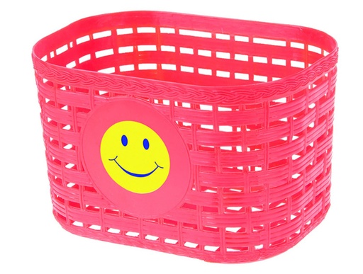 [#CS-41870051RR] KOSÁR GYERMEK MŰANYAG SMILEY PIROS