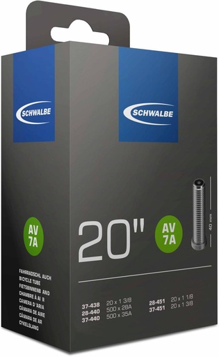 [#PL-10416310] BELSŐ SCHWALBE 20 AV7A 20x1.1/8, 1.3/8 20x1,10-1,40 40MM 105g {25/7}