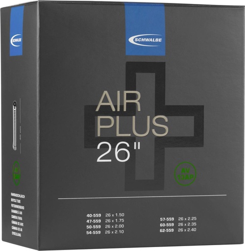 [#PL-10461570] BELSŐ SCHWALBE 26 AV13 AP 26x1,50-2,40 AIR PLUS 40MM 290G {10/7}