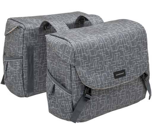 [#PL-FA003480226] KERÉKPÁROS TÁSKA NEWLOOXS MONDI JOY DUPLA IVY SZÜRKE 38L 37X26X32CM(X2)