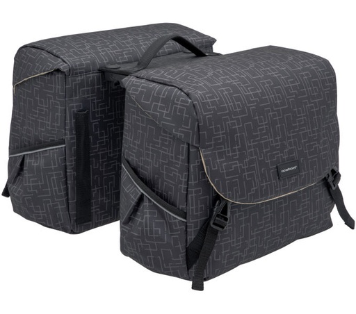 [#PL-FA003480227] KERÉKPÁROS TÁSKA NEWLOOXS MONDI JOY DUPLA IVY FEKETE 38L 37X26X32CM(X2)