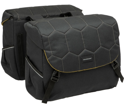 [#PL-FA003480235] KERÉKPÁROS TÁSKA NEWLOOXS MONDI JOY DUPLA QUILTED FEKETE 38L 37X26X32CM(X2)