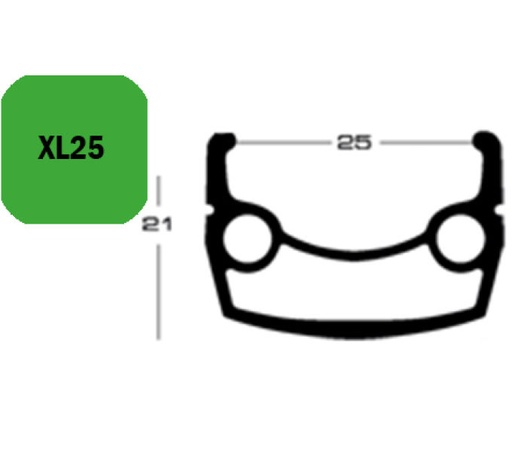 [#PL-FA003453000] FELNI 29"/622 32L EXAL XL25 8,5MM SZELEP SZIMPLA SZEGECS FEKETE 735g{4/4}