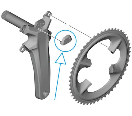 [#PL-Y0N59801T] SHIMANO FC-R9200-P TOP COVER
