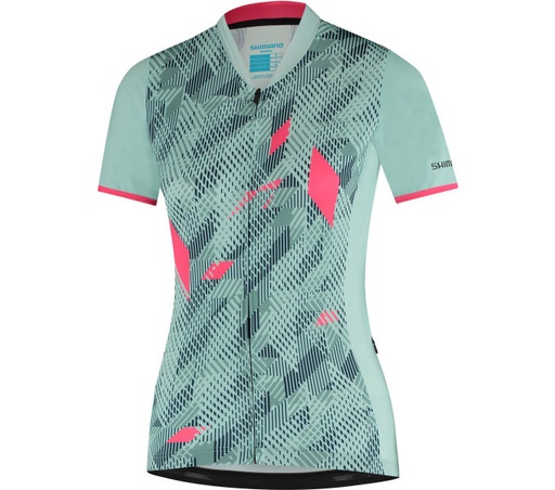  SHIMANO SAGAMI SHORT SLEEVES ZIP NŐI SZÜRKE/MENTA