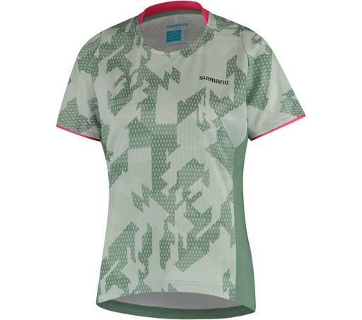  SHIMANO MAYA SHORT SLEEVE NŐI MOHAZÖLD