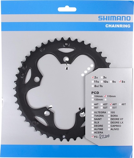 [#PL-Y1V498050] SHIMANO FC-RS200 CHAINRING 46T-F