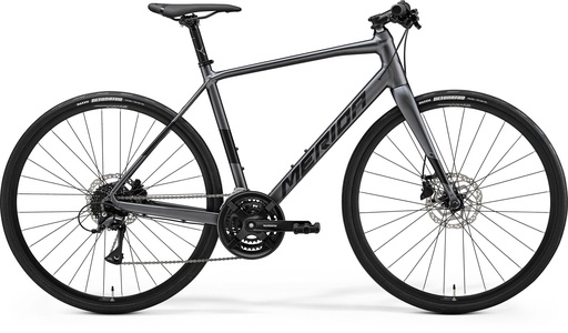 [#BF-2500322] MERIDA SPEEDER 100 III1 XL SELYEM SÖTÉTEZÜST (FEKETE)