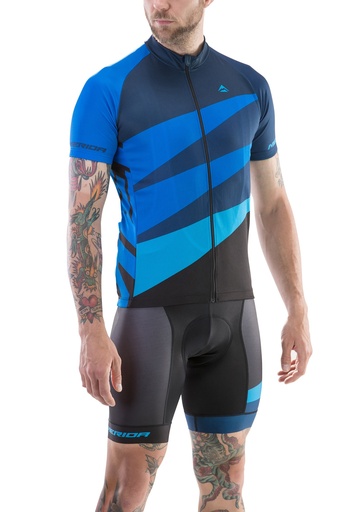 [#BF-740122S-422] Mez MERIDA CX DESIGN rövid kék fekete végig cipzár - 740122-422