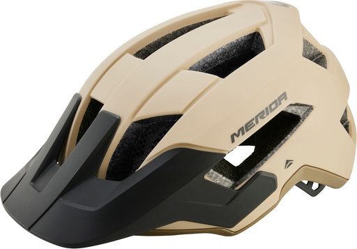 [#BF-A2277000146] Merida Northshore kerékpáros sisak 58–62 cm matt homok/fényes bézs – 15 szellőző