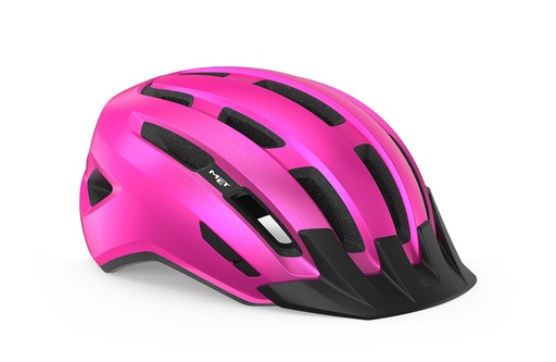 [#BL-217188] MET Downtown kerékpáros sisak [fényes pink, 52-58 cm (S/M)]