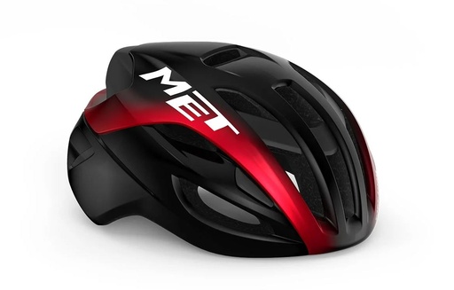 [#BL-233945] MET Rivale Mips kerékpáros sisak [fényes fekete-metál piros, 52-56 cm (S)]